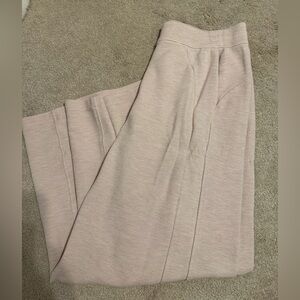 NEW luluemon Neutral Blush Knit Wide-Leg Pants